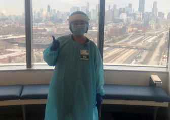 catherine joung in PPE