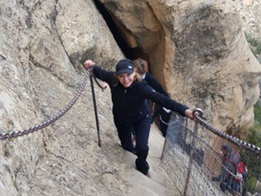 Patient Teresa Hillstorm Hiking