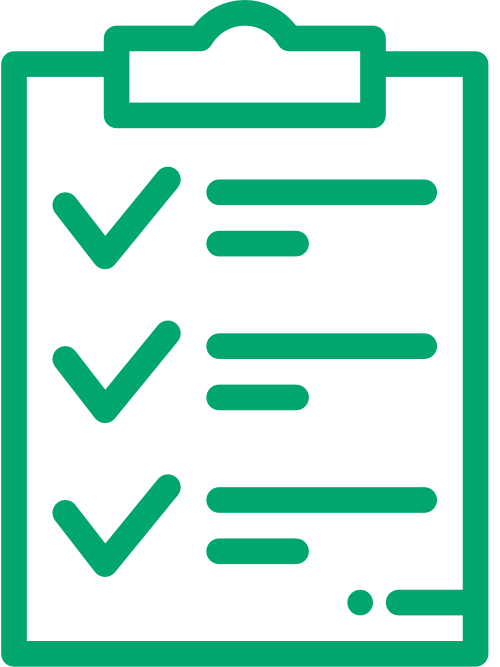 Green checklist icon
