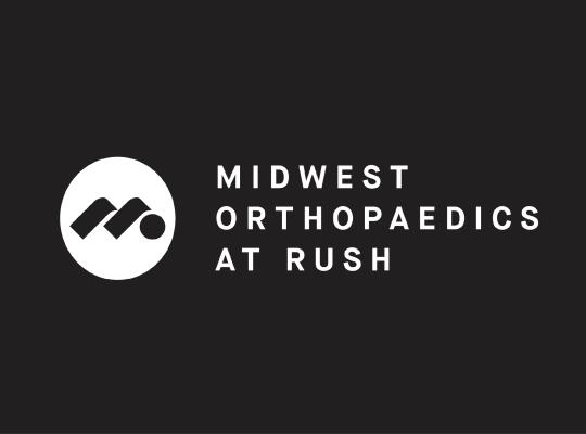 Midwest Orthopaedics at RUSH Logo in White